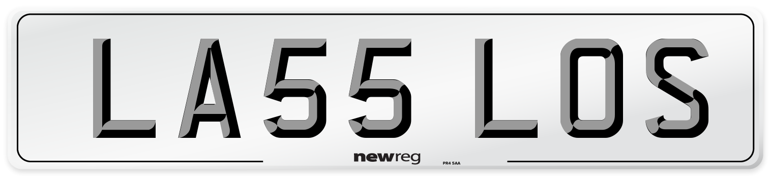 LA55 LOS Number Plate from New Reg
